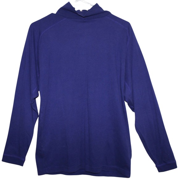 Women's Obermeyer Purple Casual Athletic Long Sleeve Half Zip Sweatshirt Size L - Picture 2 of 2